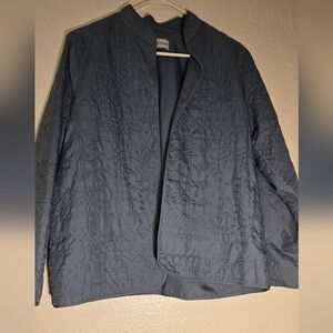 V I NTAGE Alfred Dunner Women's XL Embroidered , Lined Jacket, Smoke Blue